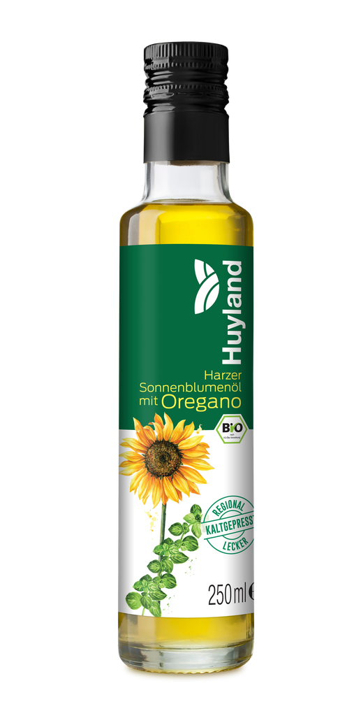 Bio Harzer Sonnenblumenöl mit Oregano