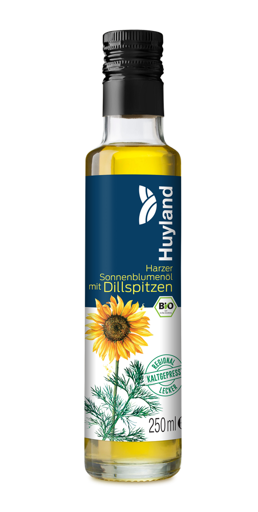 Bio Harzer Sonnenblumenöl mit Dillspitzen