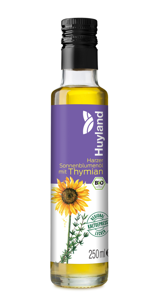 Bio Harzer Sonnenblumenöl mit Thymian